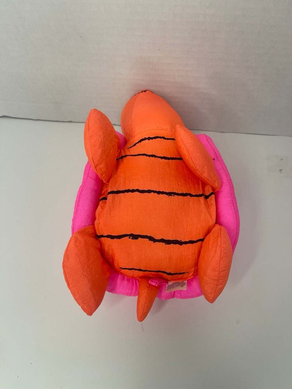 Rare Vintage Y2K “Wet Pets” Neon Pink & Orange Turtle Pool Parachute Plush - Picture 6 of 6
